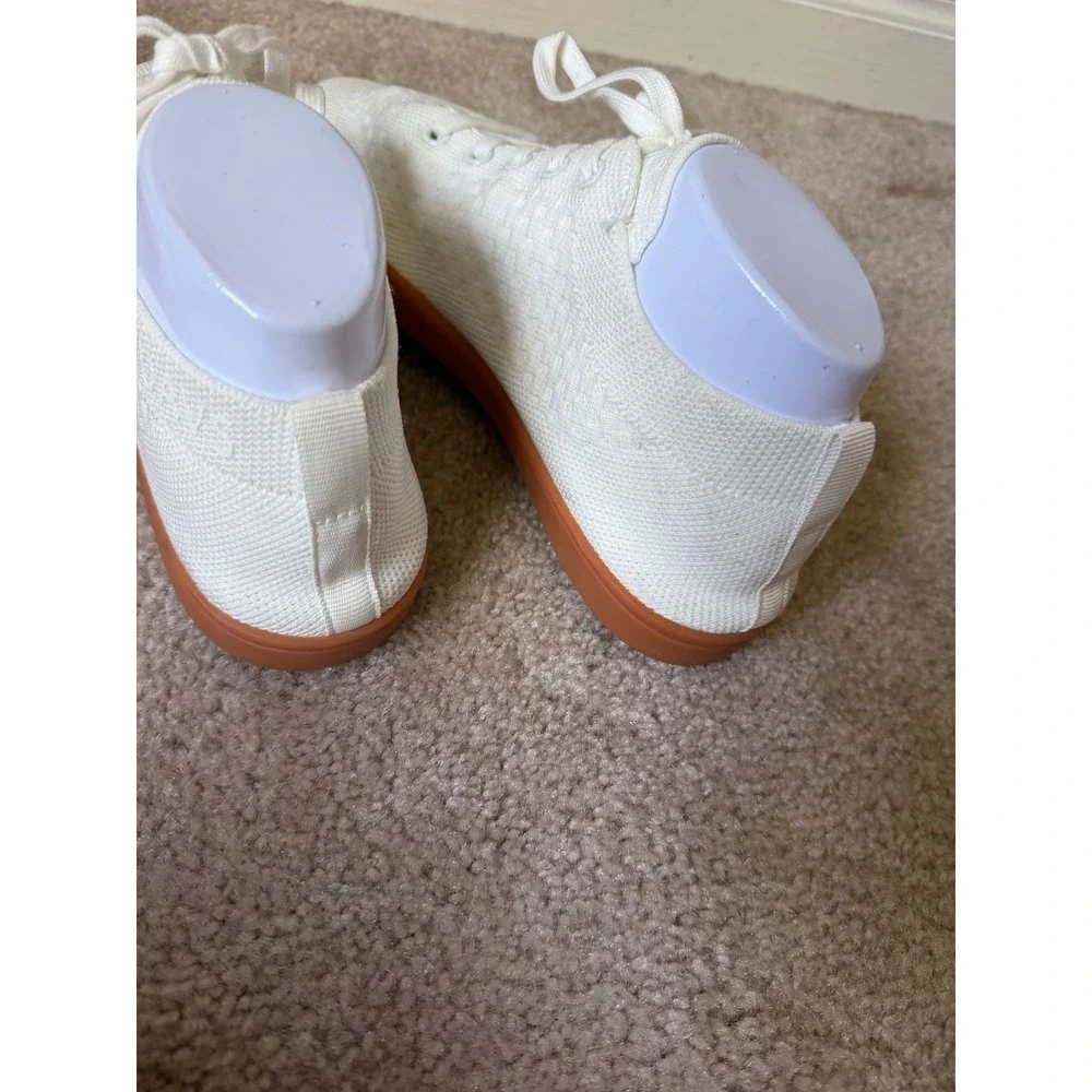 Suavs Sneakers Unisex The Zikler Knit Gum Sole Lightweight White Mens 8 Women 10